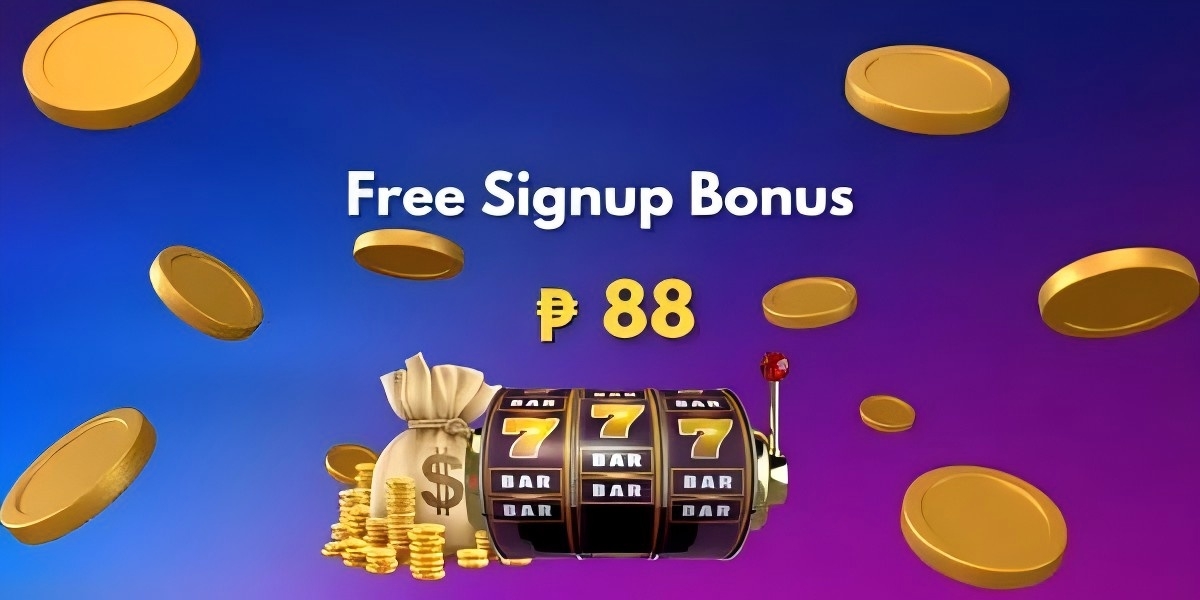 Promotional banner with welcome bonus artwork